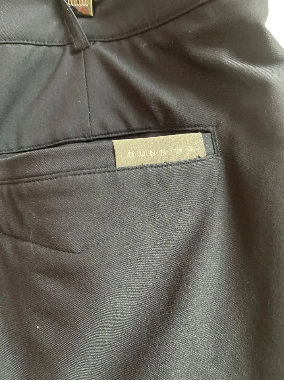 Dunning Mens Black Flat Front Athletic Golf Shorts Size 40